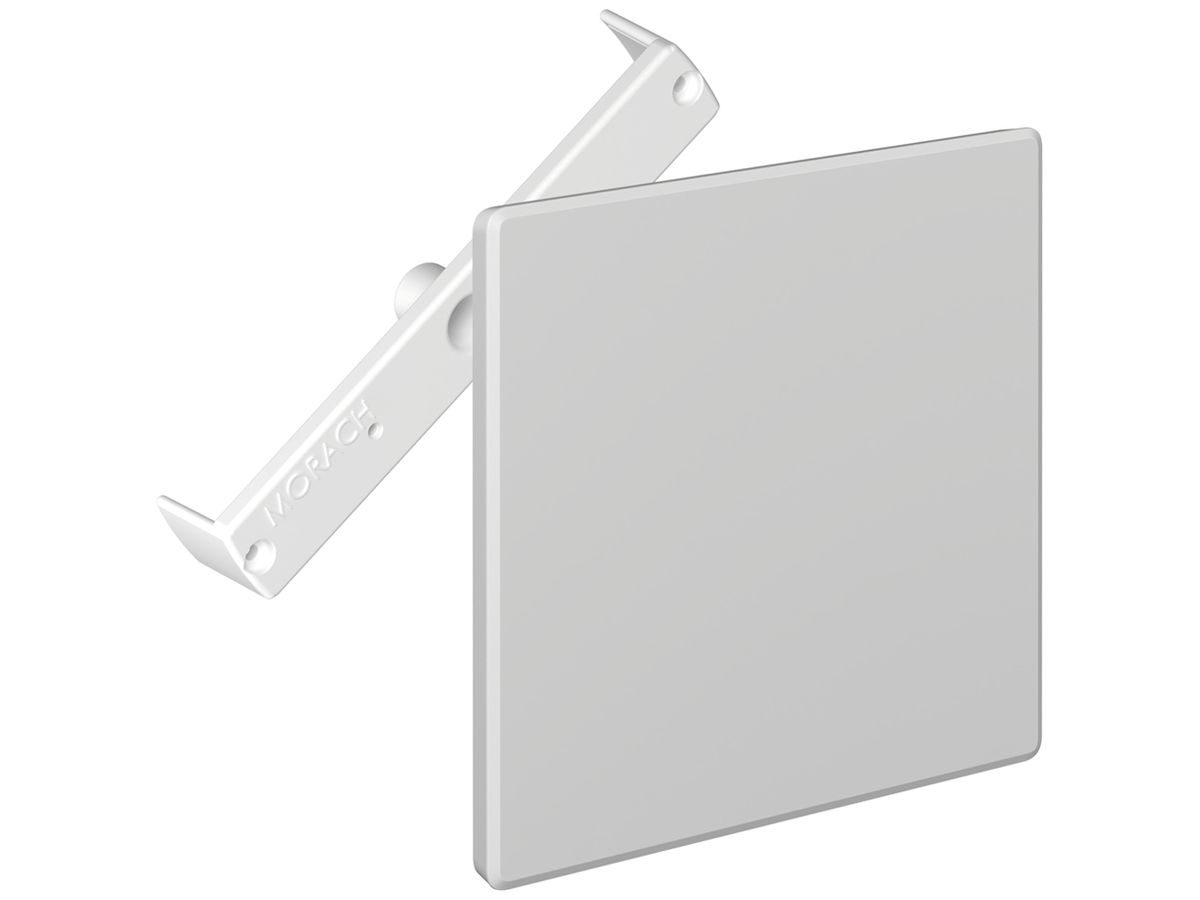 Steckdeckel CRALLO-RED-BOX 130×130mm mit Diagonalsteg grau