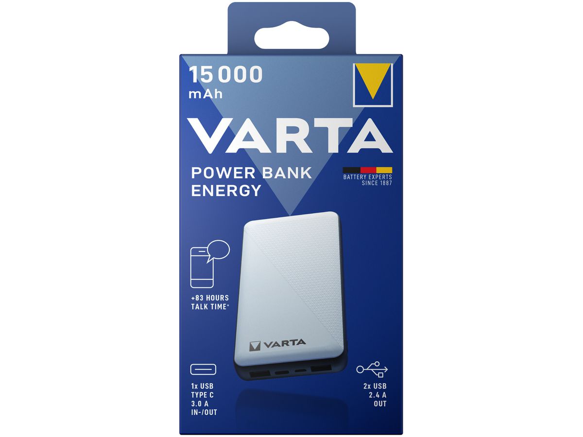 Mobile Powerbank VARTA Energy 3.7V/15000mAh