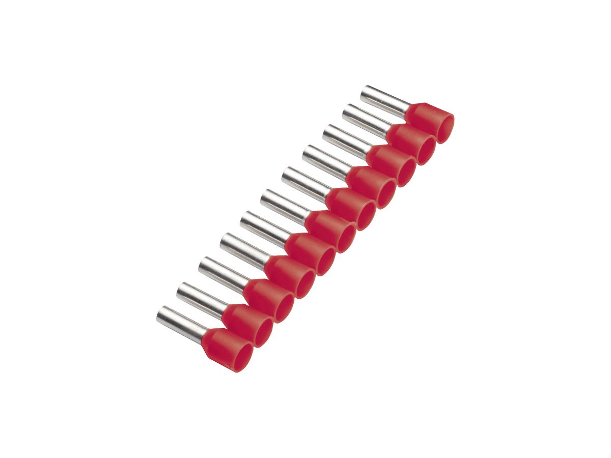 Aderendhülse Cimco 1.5mm² 8×14mm Kupfer PP rot Bandware