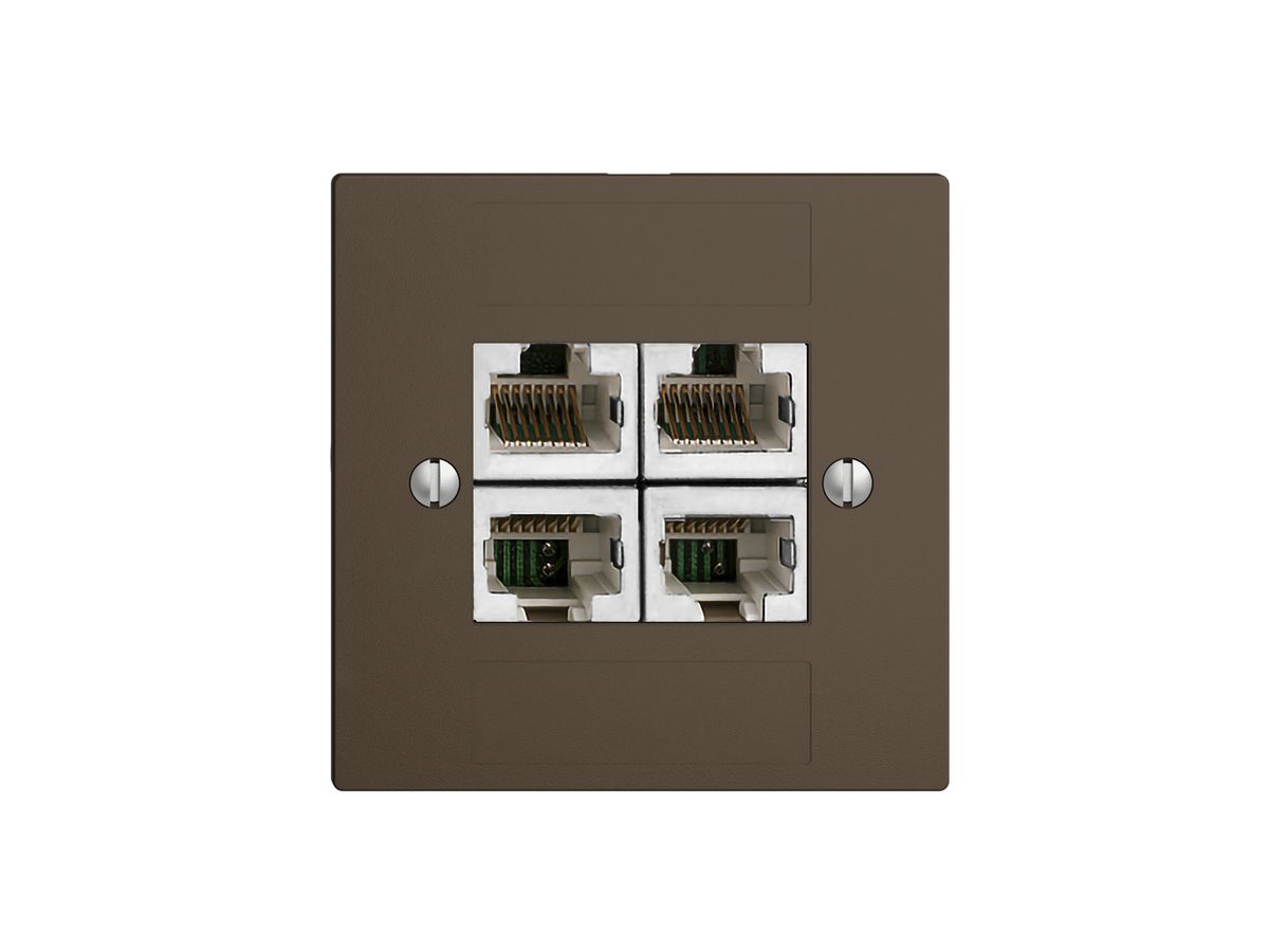 UP-Dose 4×RJ45/s 4P getr. EDIZIOdue coffee ITplus
