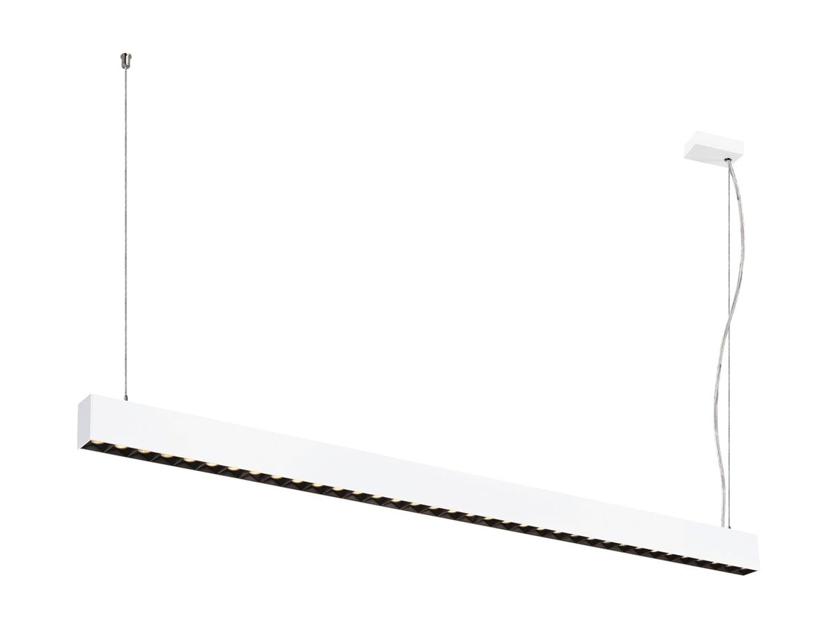 LED-Pendelleuchte SLV GLENOS PRO 70W 8500lm 3000K DALI 1448mm weiss