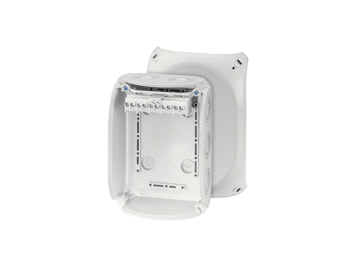 AP-Abzweigdose Hensel KF G mit Klemmen 5×6mm² grau