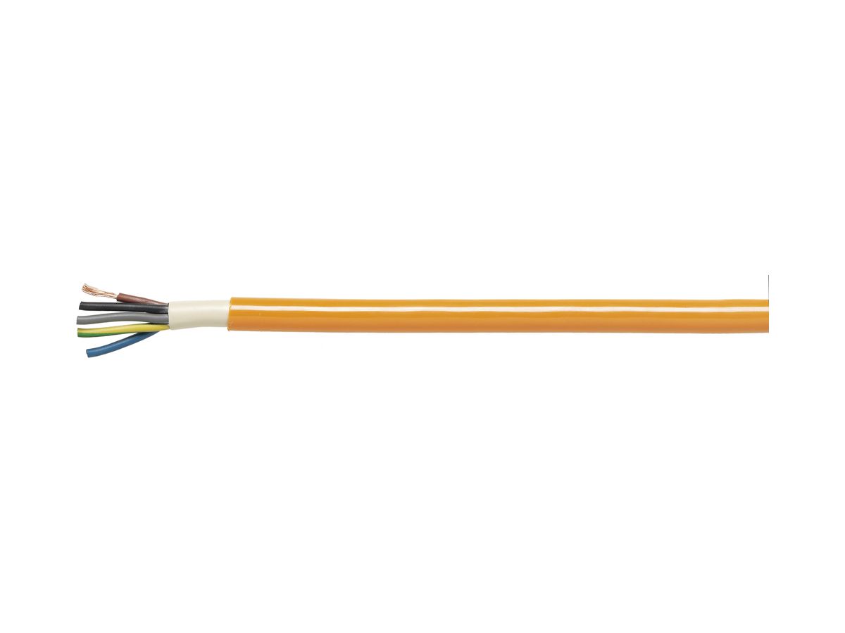 Kabel EPR-PUR 5×2.5mm² 3LNPE orange