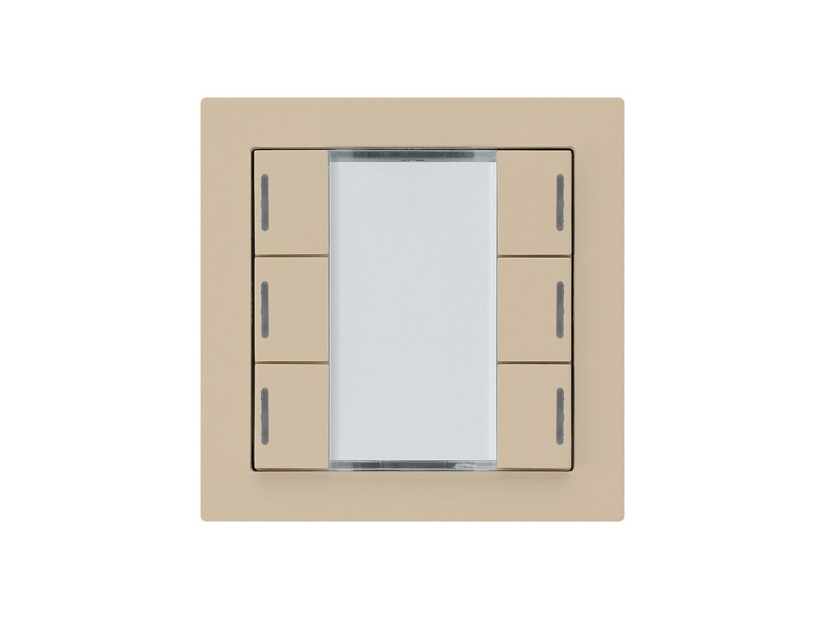 UP-Taster kallysto A KNX 6× RGB LED s/e-link beige