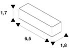 Längsverbinder SLV für 1-Phasen EB-Stromschiene, weiss