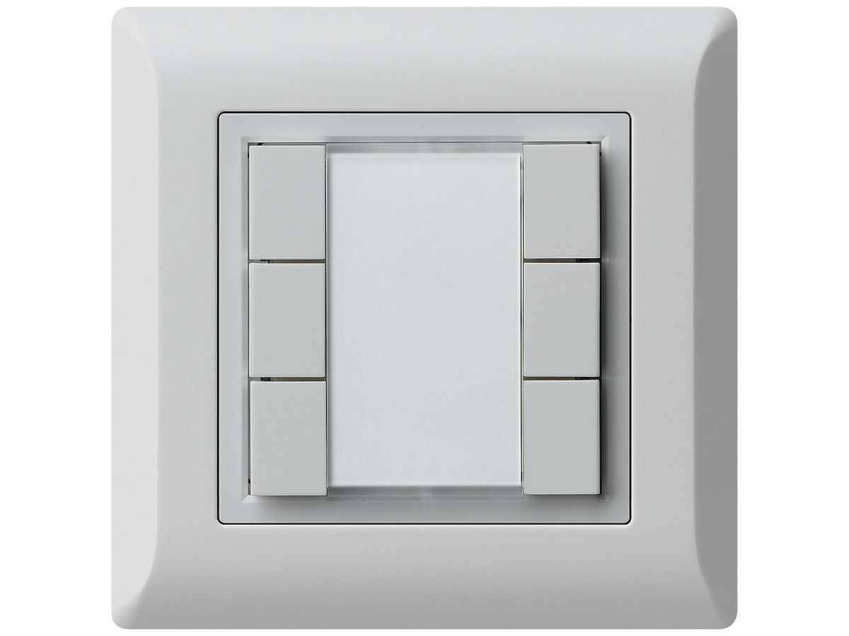 UP-Multifunktionstaster kallysto.line KNX RF 6-fach hellgrau