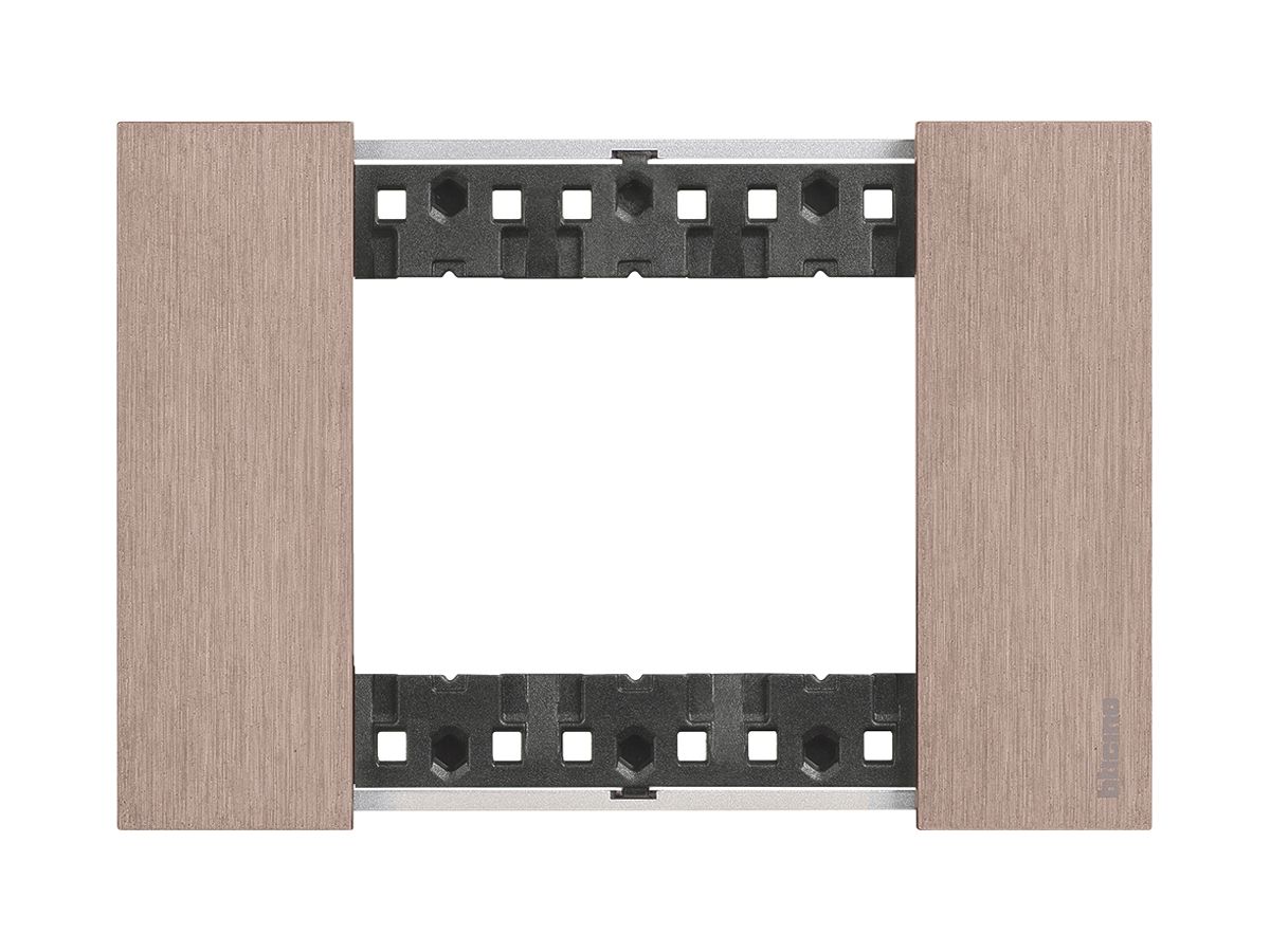 Abdeckrahmen Living Now 3 Module 125×86mm copper