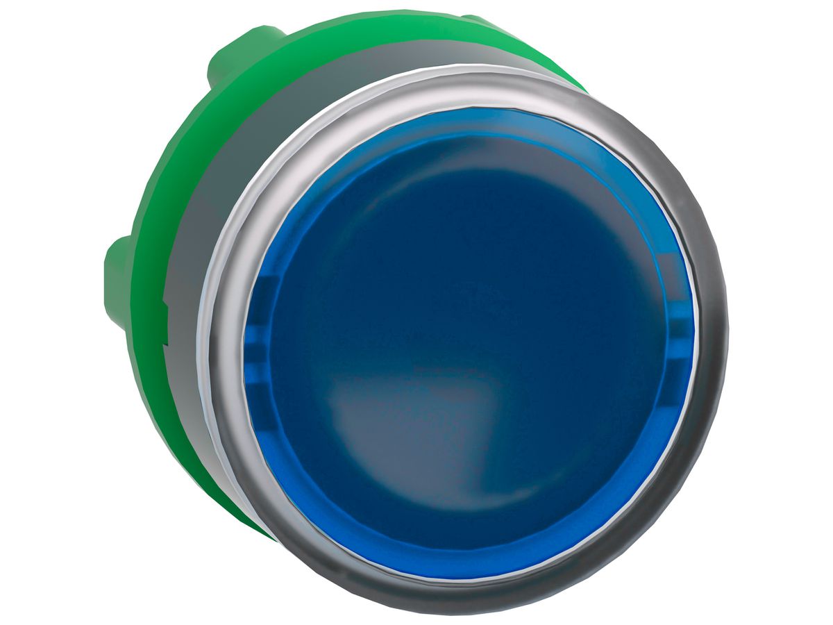 Leuchtdrucktastervorsatz Harmony XB5 blau Ø22.5mm flach
