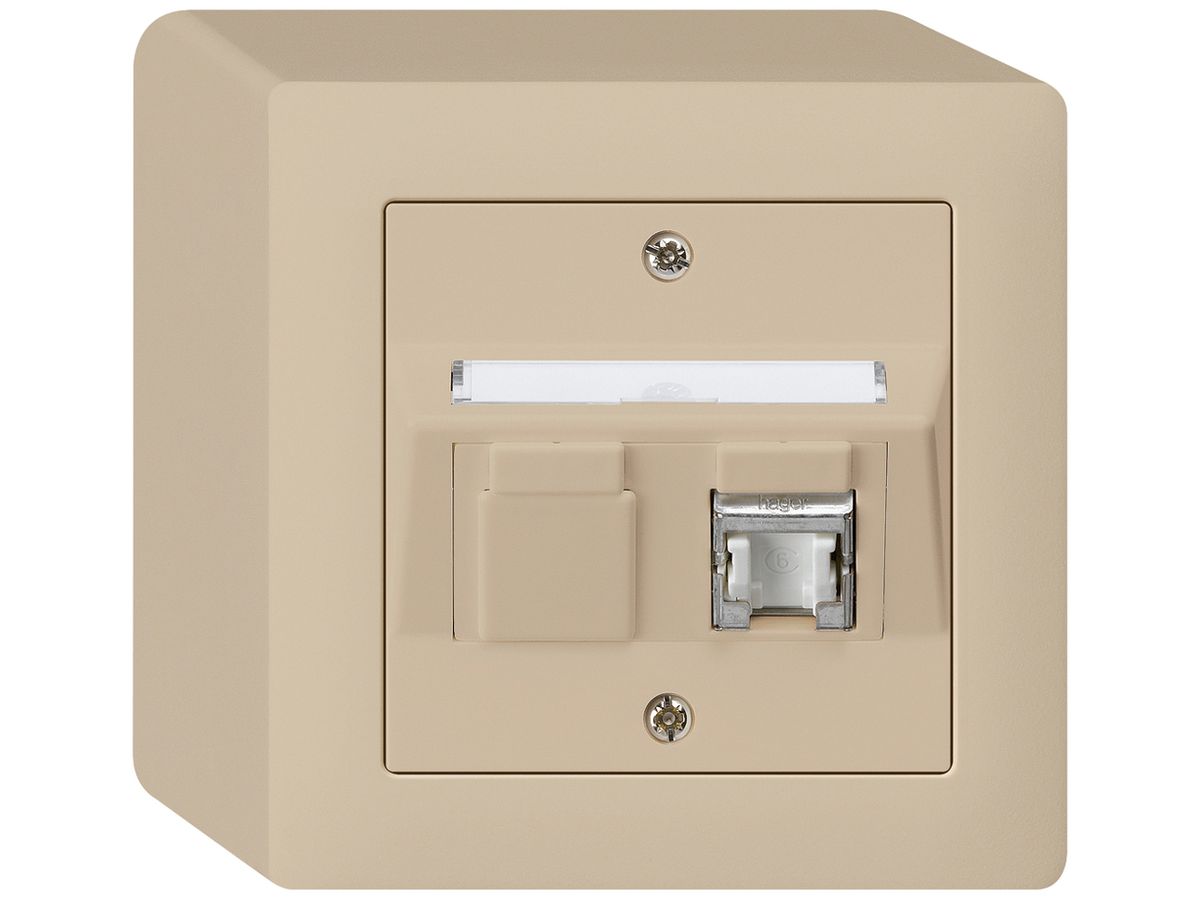 AP-Dose kallysto Kat.6 1RJ45/s beige