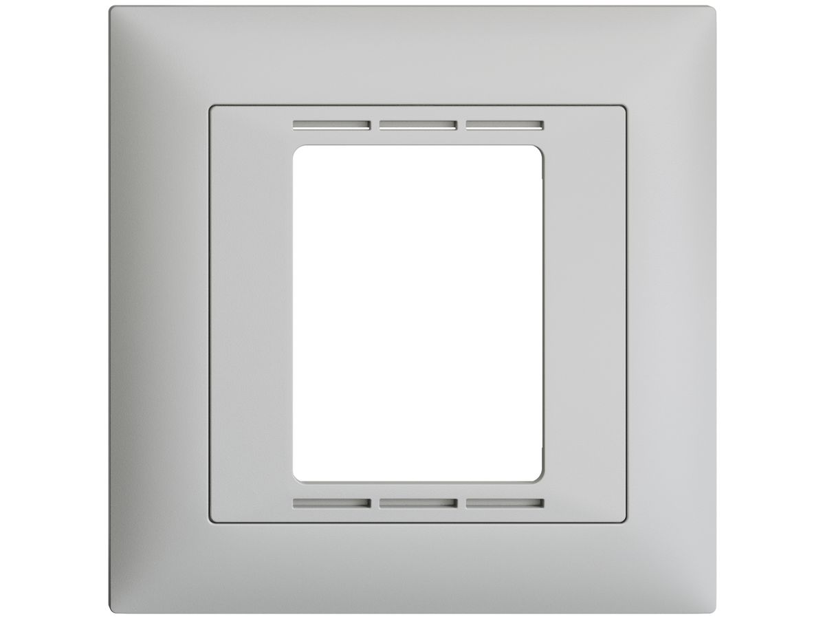 UP-Frontset EDIZIOdue FMI hellgrau für Raumthermostat mit Display
