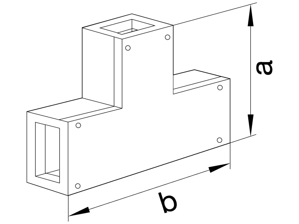 T-Stück tehalit FWK 90 E60/E30 50×110mm Stahl verzinkt