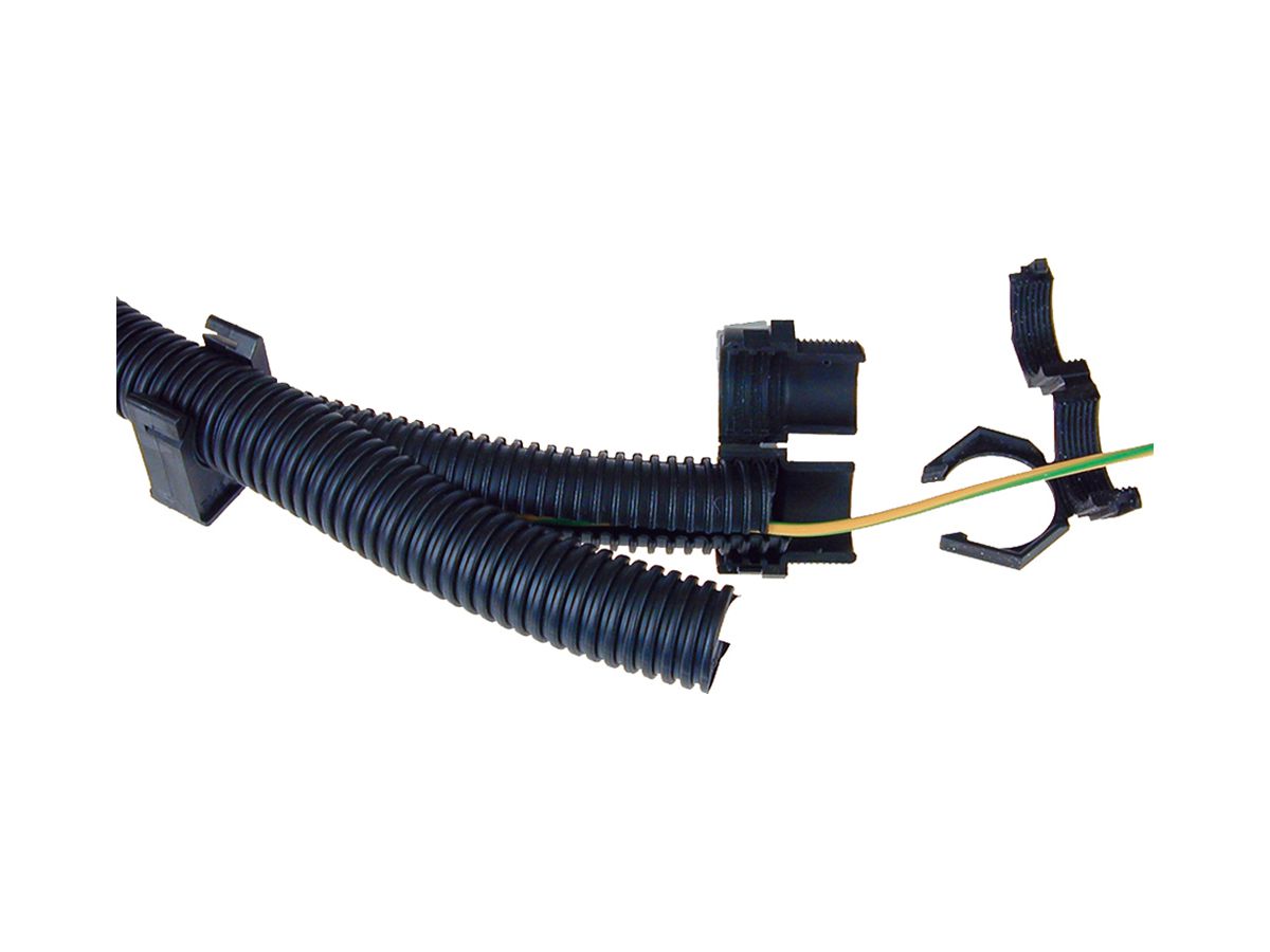 Kunststoffschlauch Duplex 70mm Polypropylen schwarz