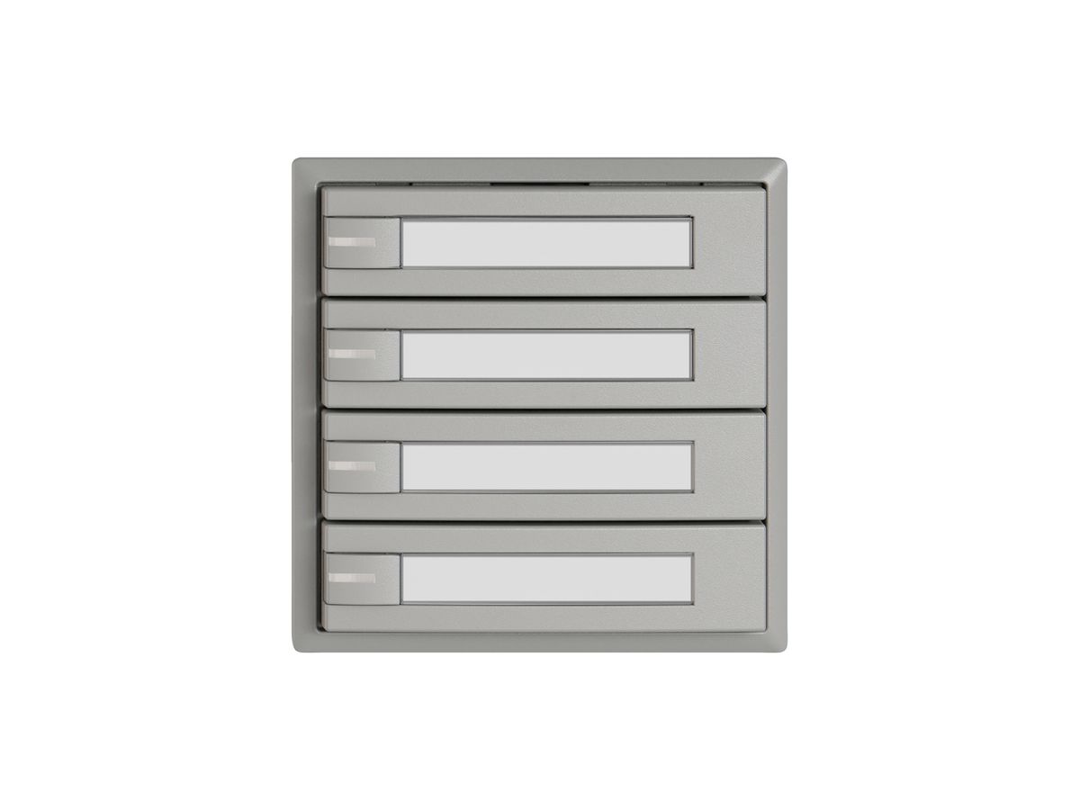 KNX-Taster RGB EDIZIO.liv SNAPFIX® Temperaturfüh.o.LED Pap.4×T 1-Tbed.hgu