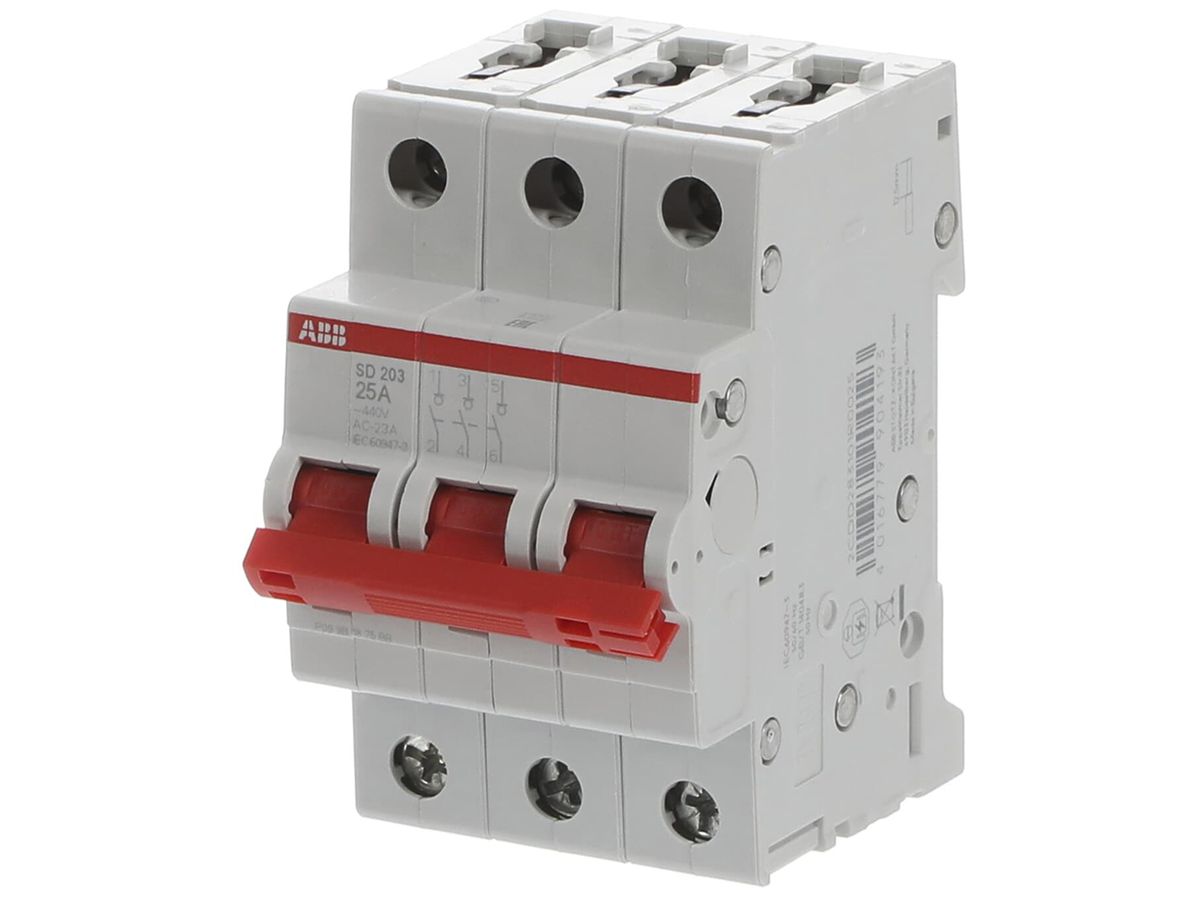 REG-Lasttrennschalter ABB pro M compact SD203/25 25A 3P 440V 3TE