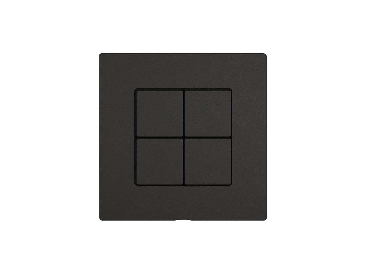 Abdeckset EDIZIO.liv KNX/Wiser SNAPFIX® Schalter/Taster f.4 Tasten sz