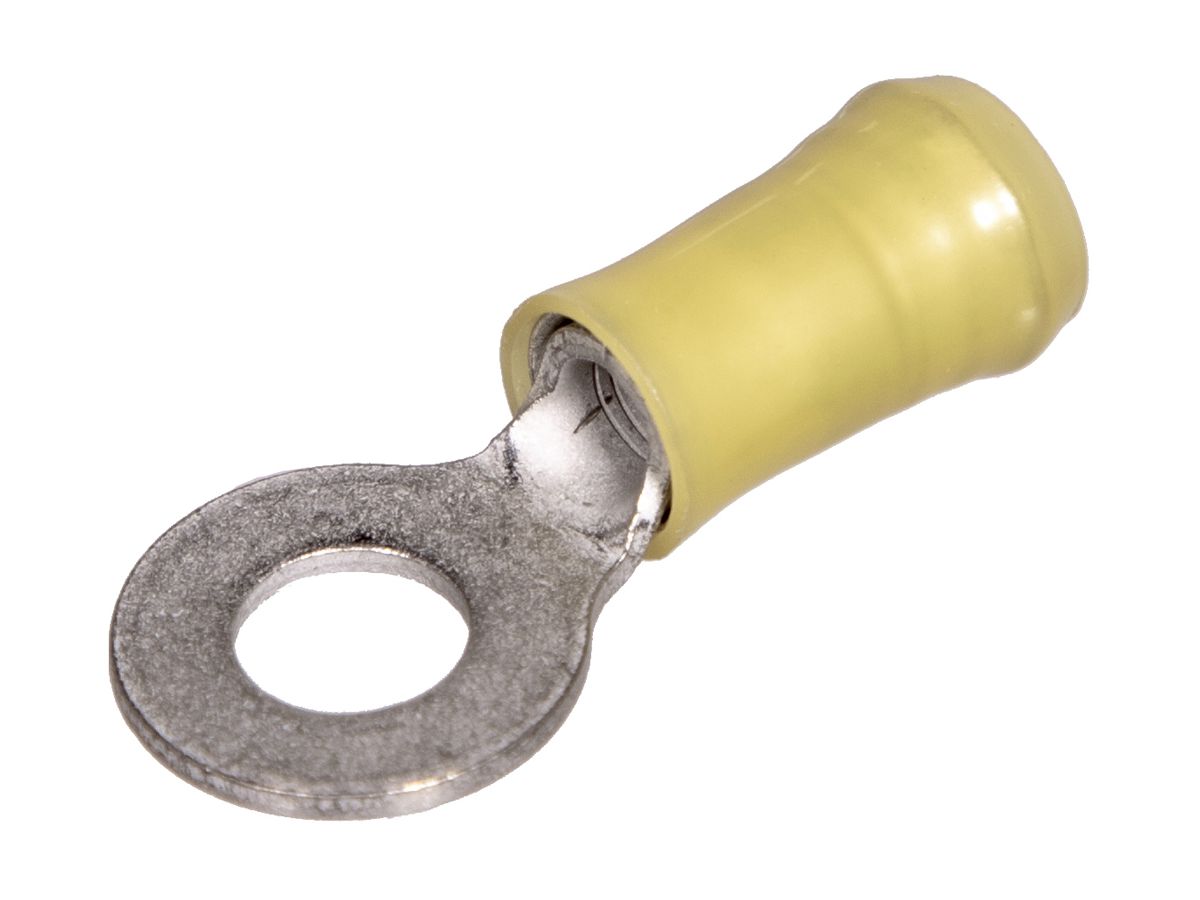 Quetschkabelschuh Tyco TE AMP PIDG Ringform M6 6mm² isoliert PA gelb