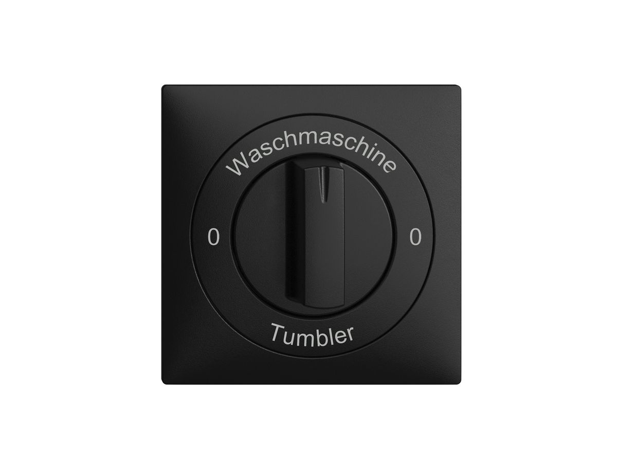 Frontset 0-Waschmaschine-0-Tumbler EDIZIOdue 60×60mm schwarz