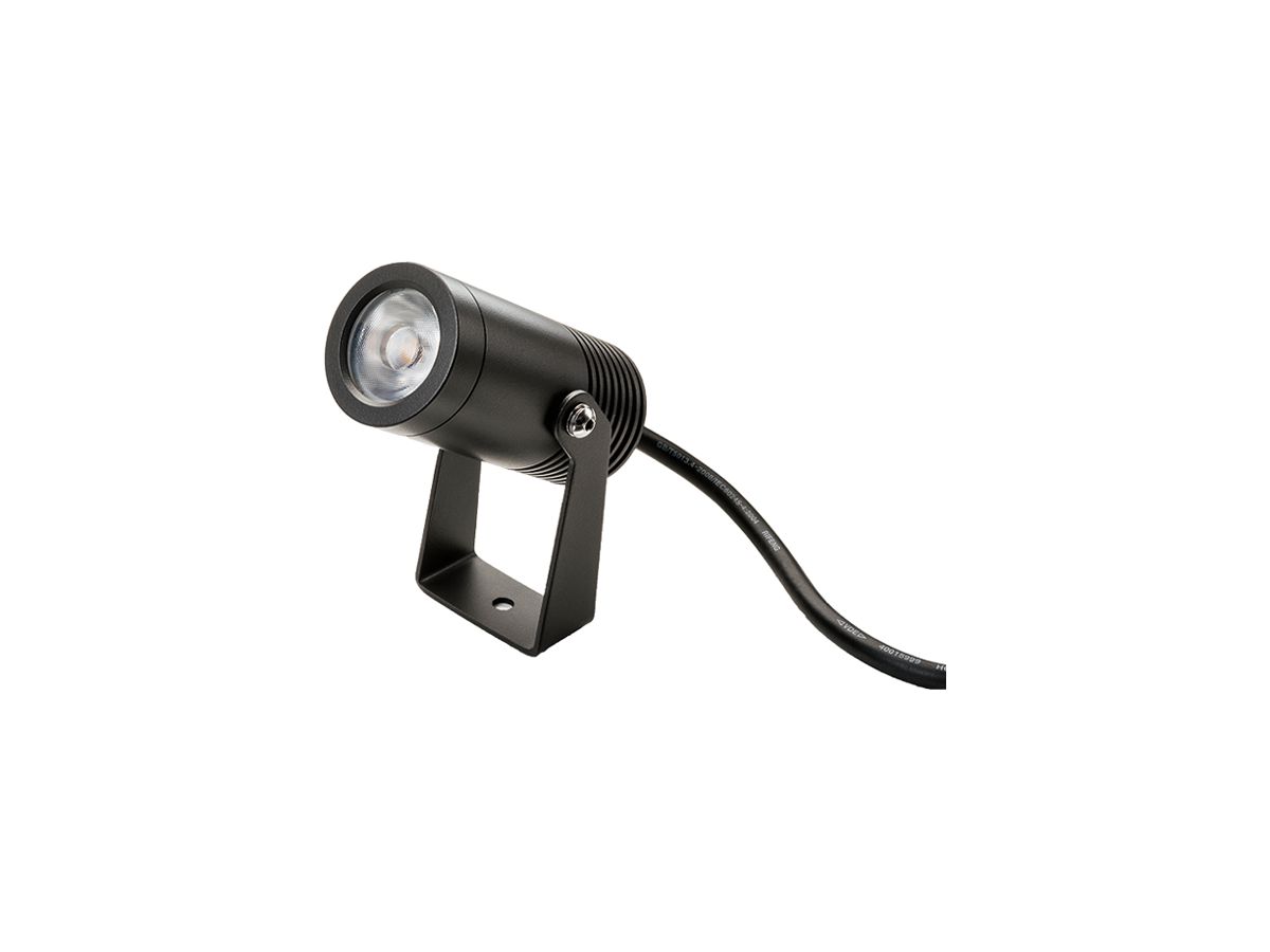 LED-Strahler SG Hovden Mini 8W 570lm 827 IP67 36° DIM Ø46×90×46mm anthrazit