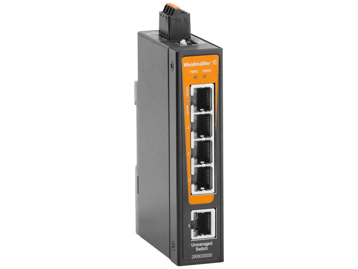 Switch Weidmüller IE-SW-BLB-05-5TX 5×RJ45 FE unmanaged