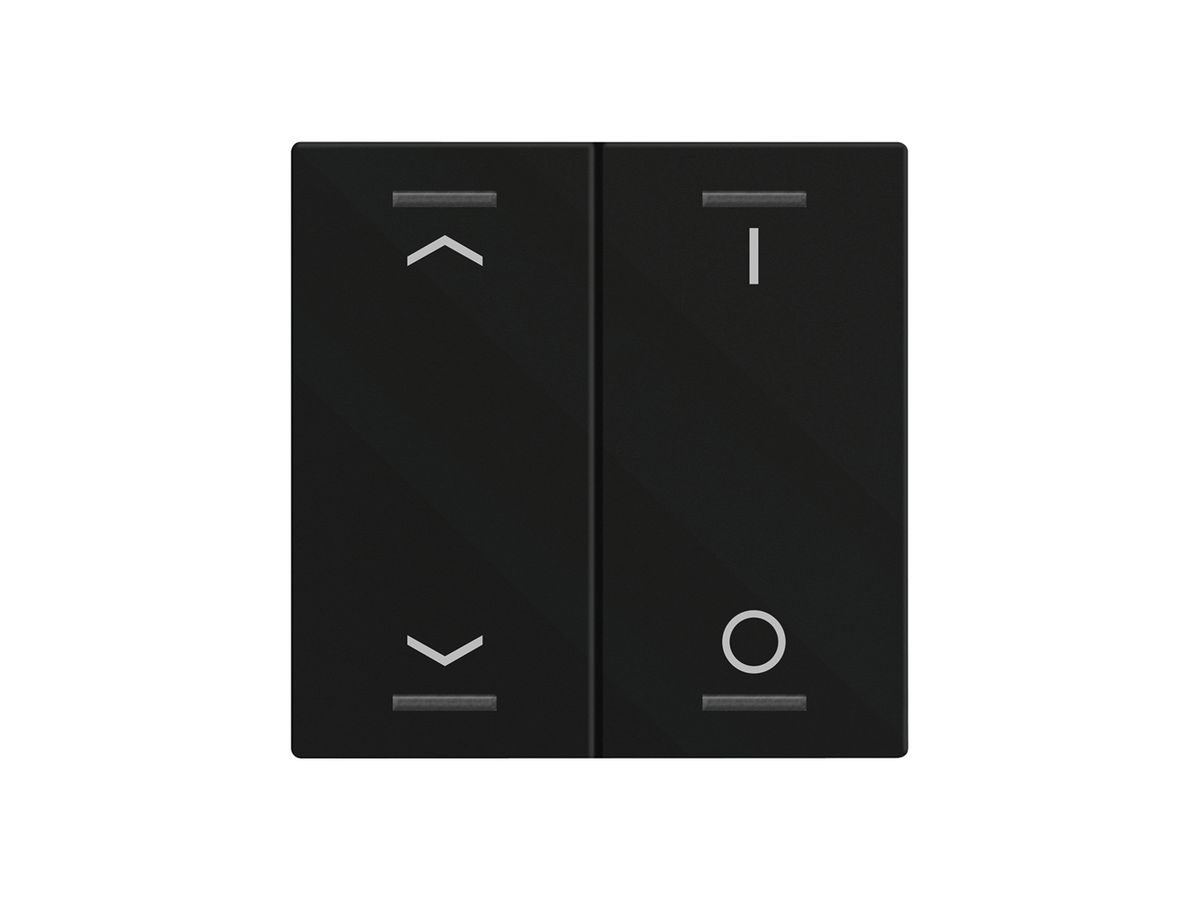 Wippe MDT BE-TAL60W216.C1 1T/4B f.Sensortasten schwarz matt "Jalousie"-"I/O"