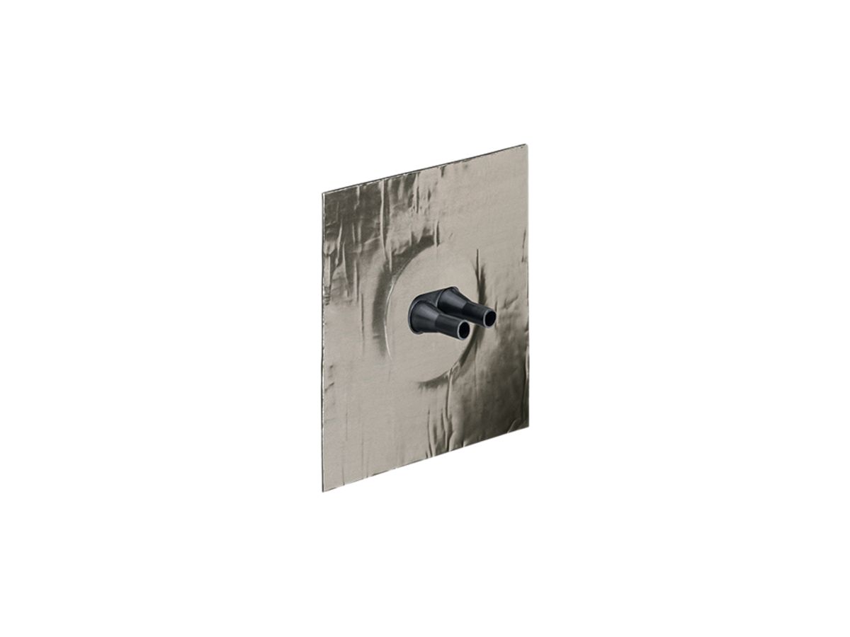Manschette AGRO Aluminium luftdicht 2×Ø8…11mm für Leitungen