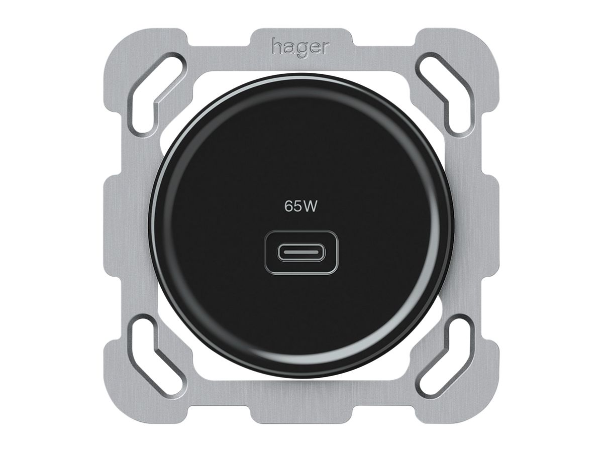 UP-USB-Ladesteckdose origin 1×USB-C 3250mA 20V schwarz