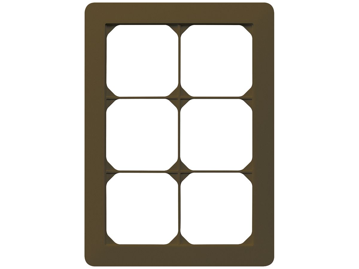 UP-Abdeckrahmen kallysto.trend 3×2 braun 154×214mm