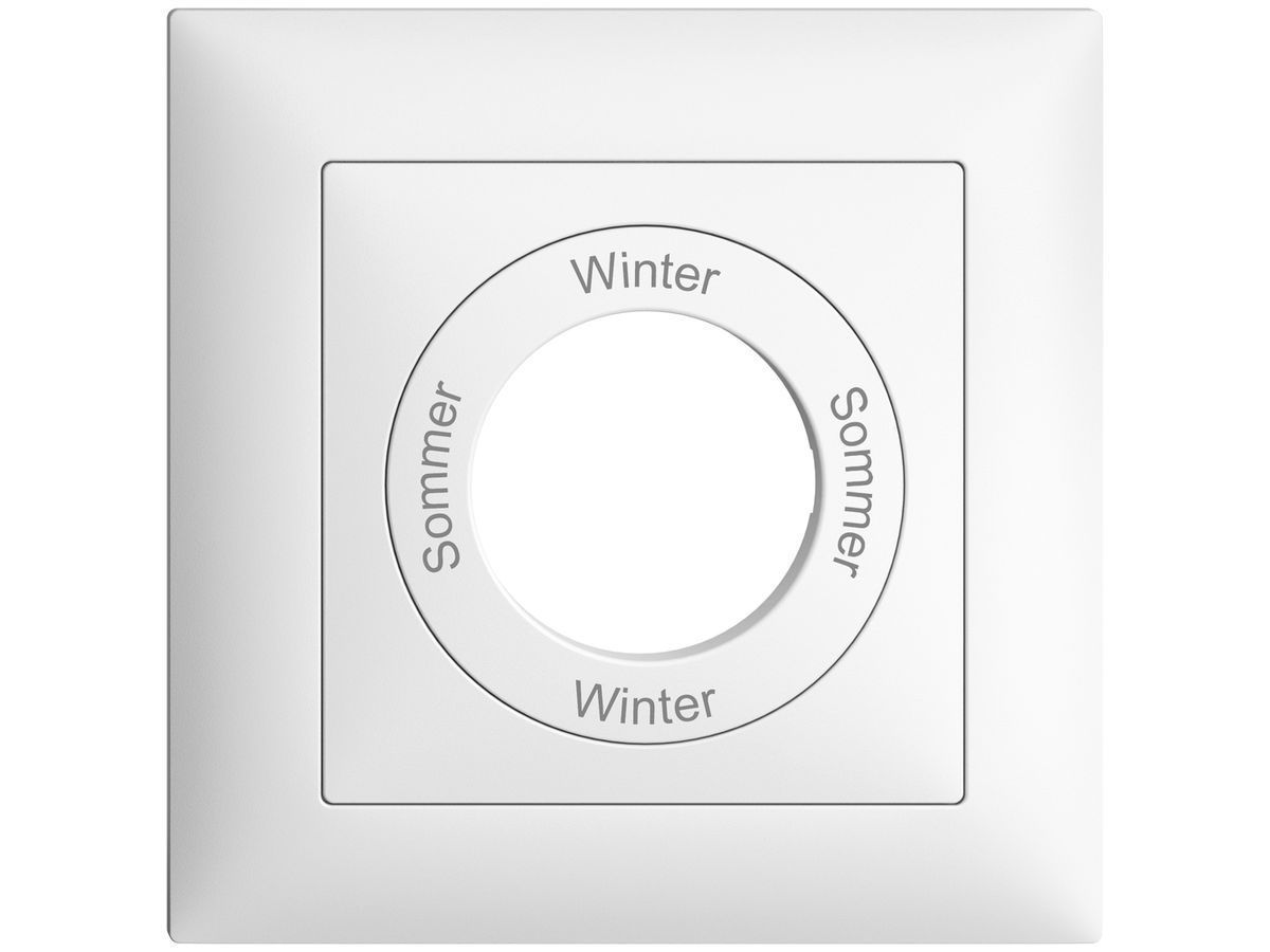 Frontset Sommer-Winter-Sommer-Winter EDIZIOdue 88×88mm weiss