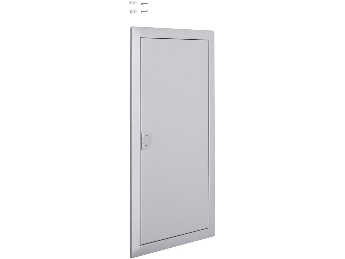 Blendrahmen mit Tür Hager volta 3-reihig 348×630×9mm IP00 Silber