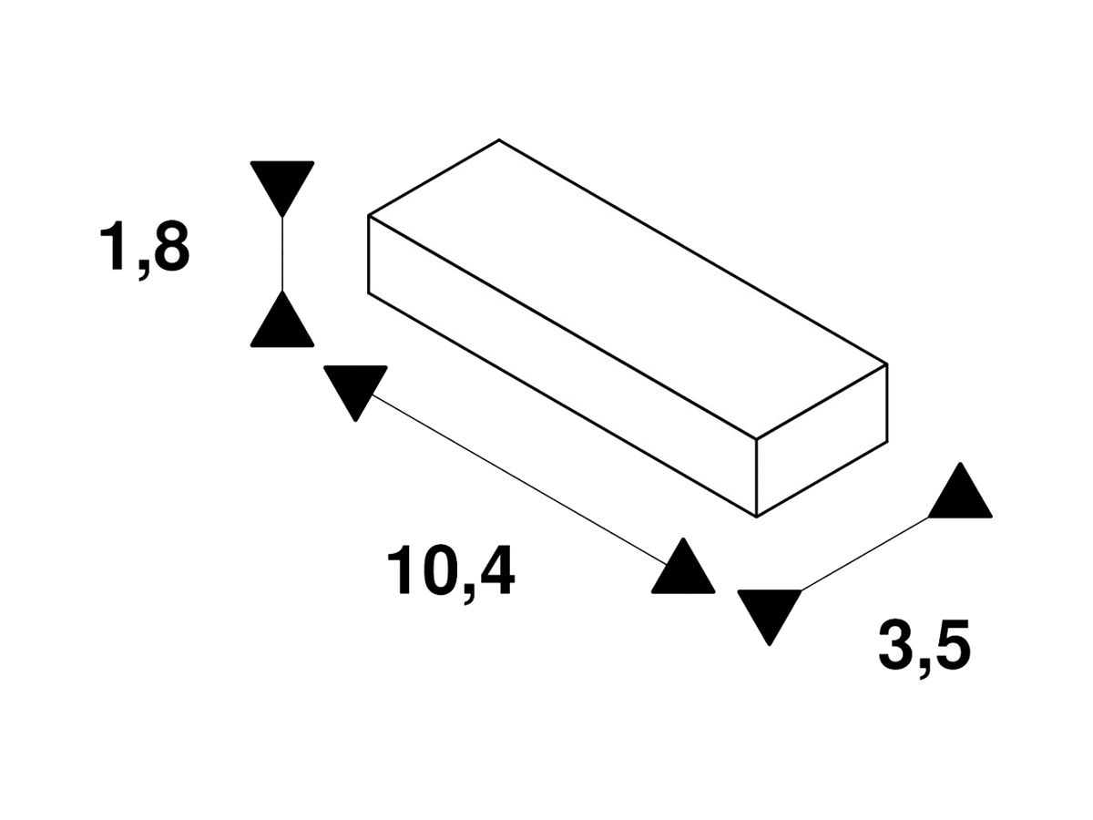 Einspeiser SLV für 1-Phasen AP-Stromschiene, Erde rechts weiss