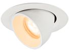 EB-LED-Spot SLV NUMINOS GIMBLE XS 6.9W 900lm 2700K WB DALI DIM Ø80×57mm ws