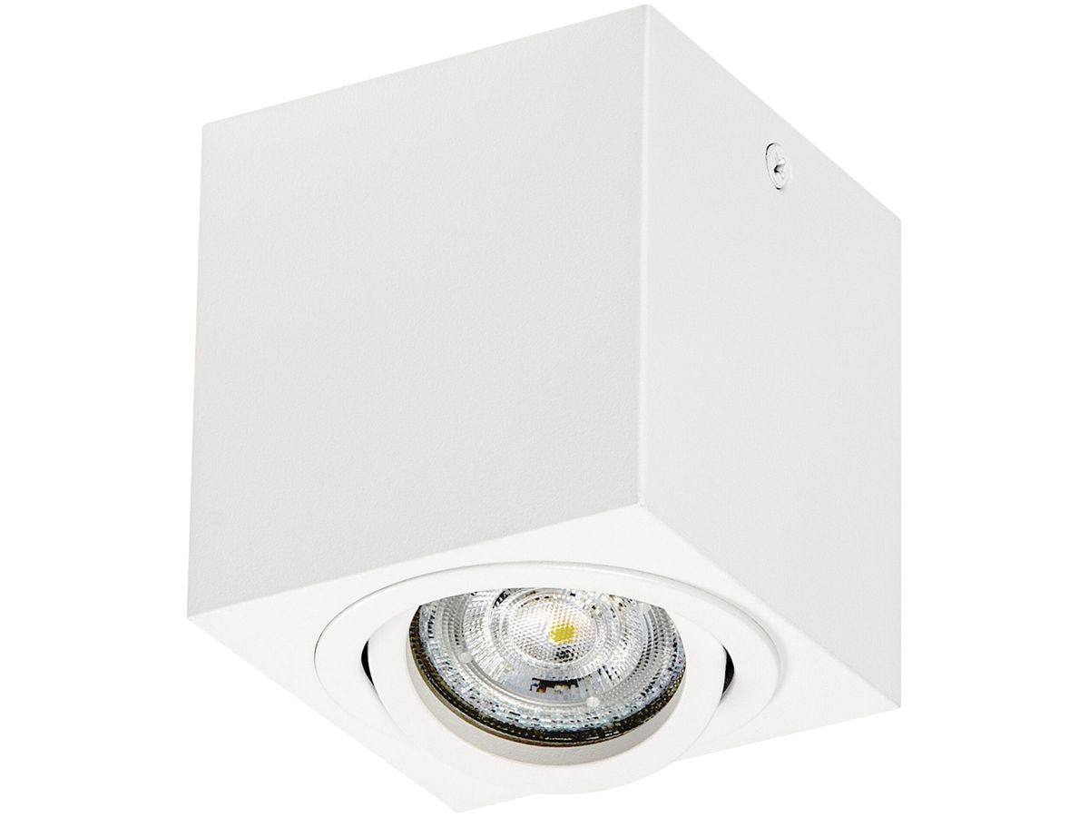 Decken-/Wandleuchte LEDVANCE SPOT SURFACE SQUARE GU10 1×7W 80×80mm weiss