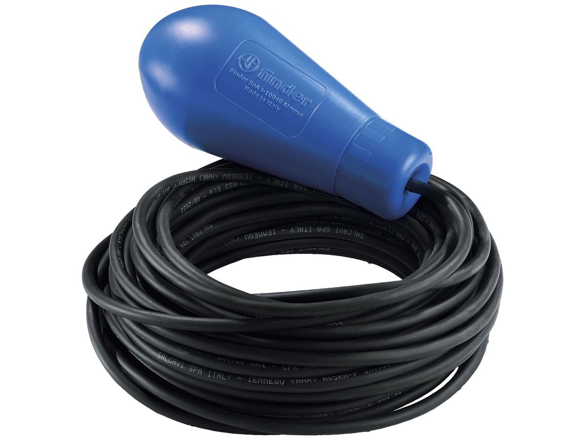 Schwimmerschalter Finder 72.B1, 1W 10A/250VAC, blau, Kabel H05 RN-F 10m