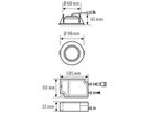 LED-Downlight ESYLUX ELSA-2 Ø98 DALI 5W 4000K, 500lm, weiss
