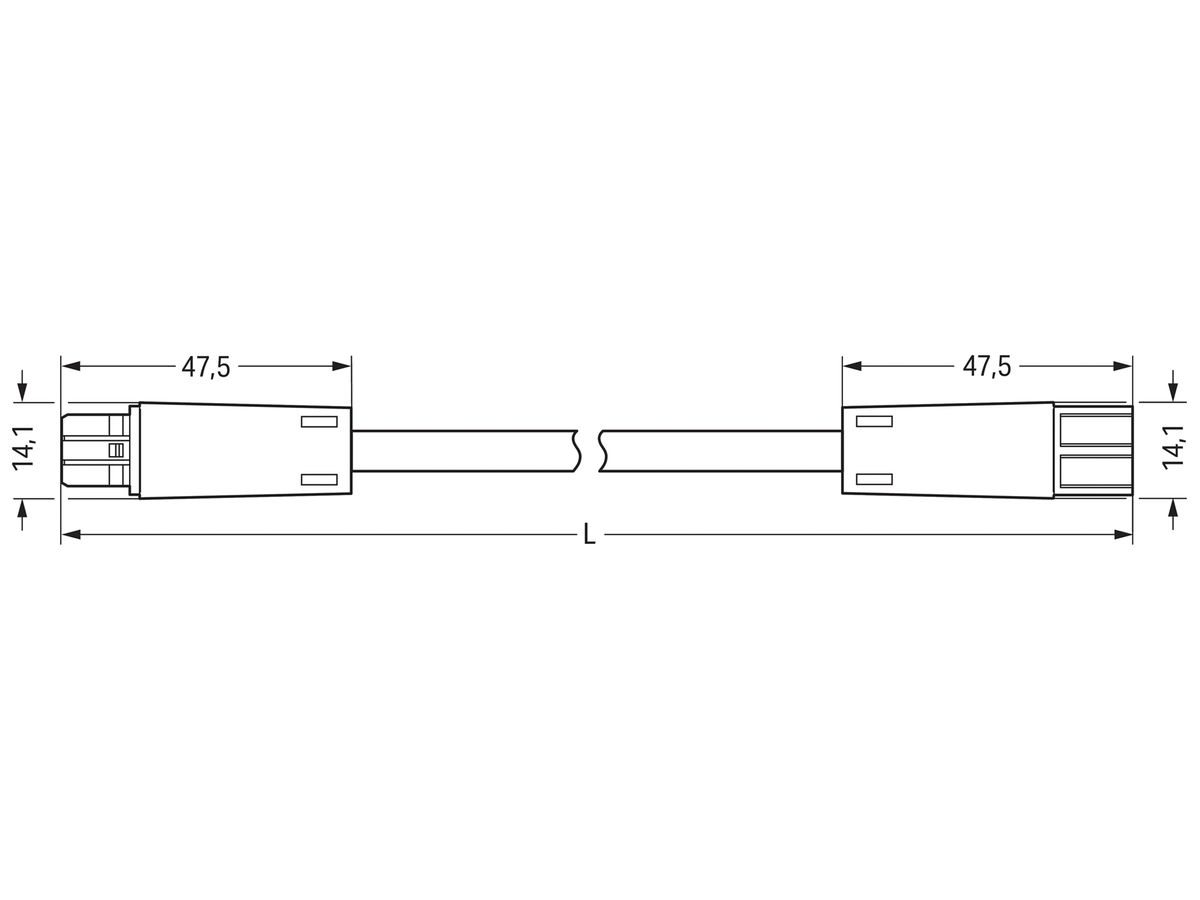 Verbindungsleitung WINSTA KNX 1×2×0.8mm 3A 50V 3m Kod.E grün Cca