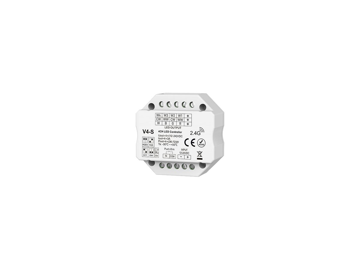 Funkempfänger DOTLUX IP20 36…72W 12…24V 4×3A