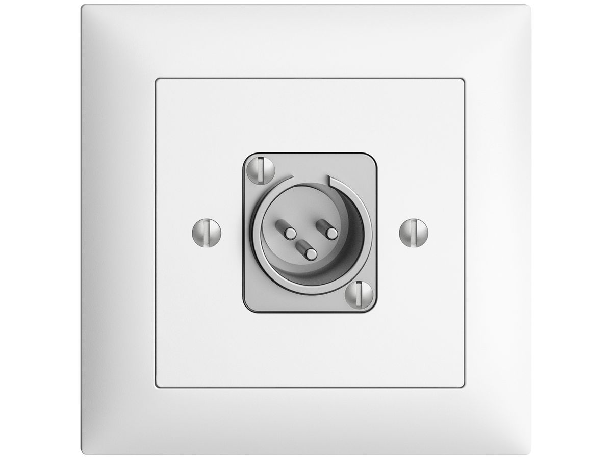 UP-Dose mit XLR-Stecker EDIZIOdue weiss