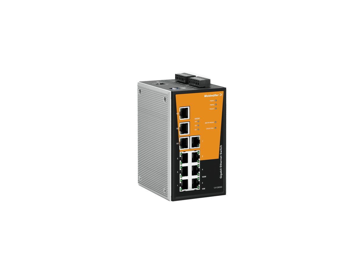 Switch WM IE-SW-PL10MT-3GT-7TX, 3×RJ45 GbE+7×RJ45 FE managed