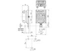 Verbindungsklemme 5P 0.5…2.5mm² Erdung "3/N/ERDE/1/2" 24A 450V ws/tr