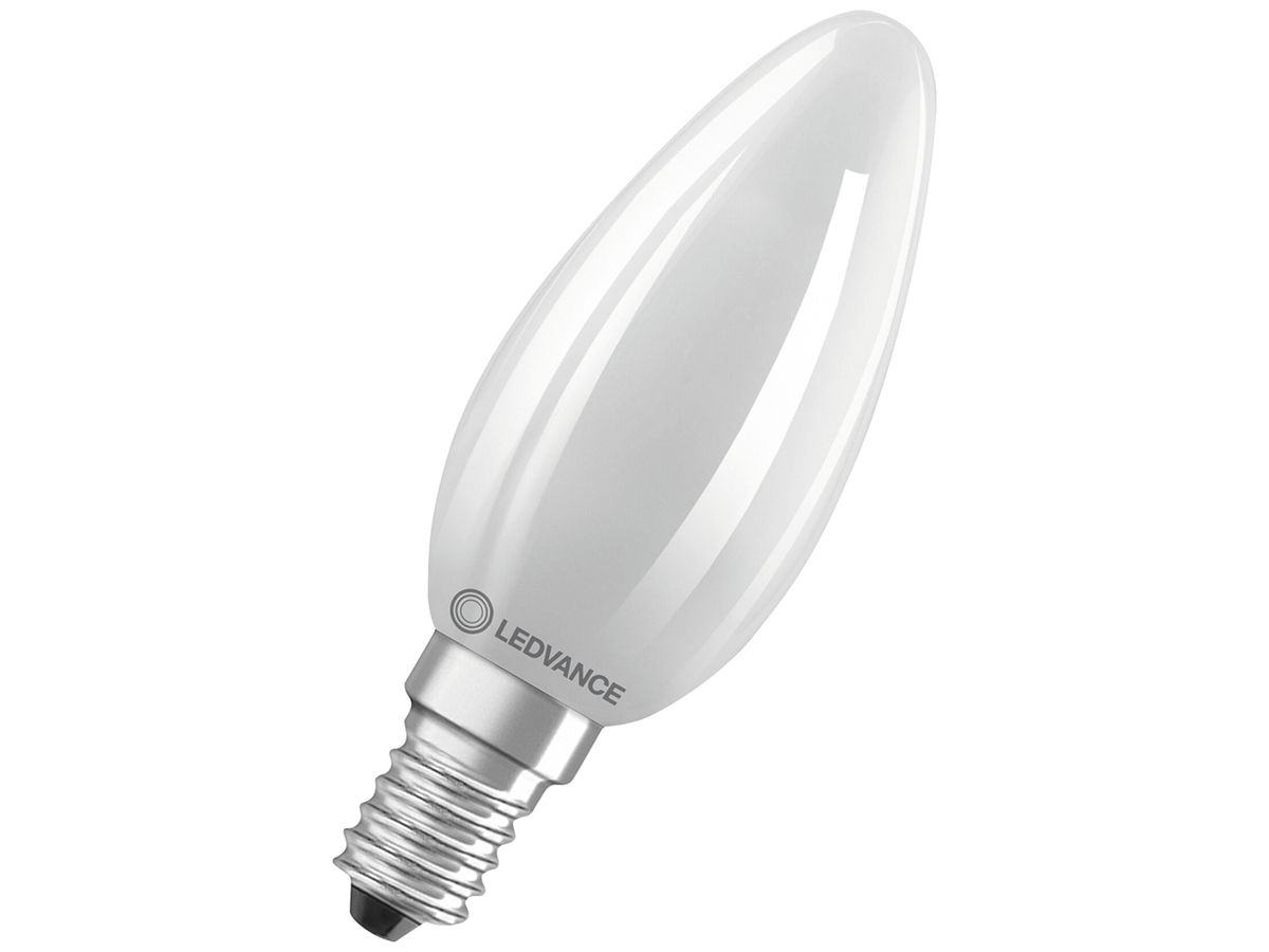 LED-Lampe LEDVANCE CLASSIC B E14 1.2W 255lm 4000K Ø35×100mm B10.5 mattiert