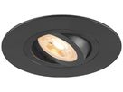 LED-Downlight SLV NEW TRIA 75 XL GU10 1×10W Ø110mm schwarz
