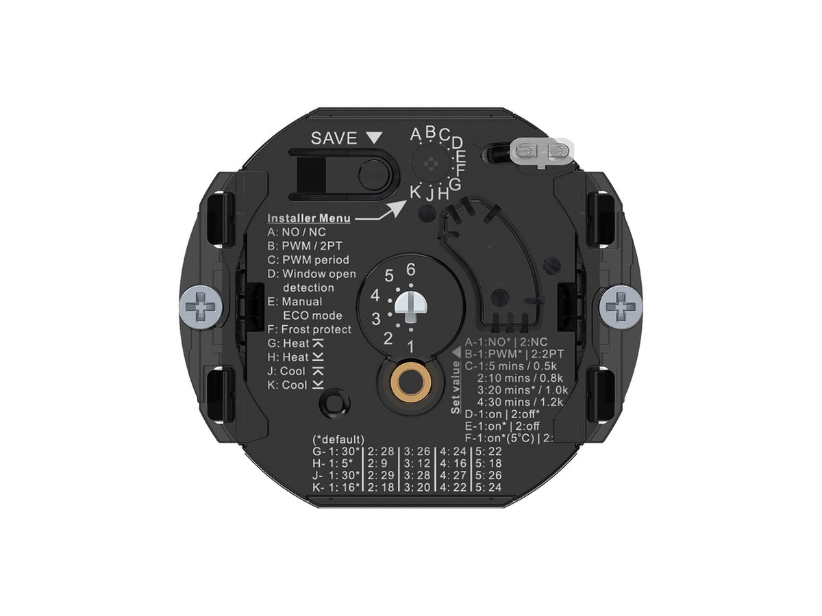 Raumthermostat Hager An/Aus 230VAC 4A 56×56mm