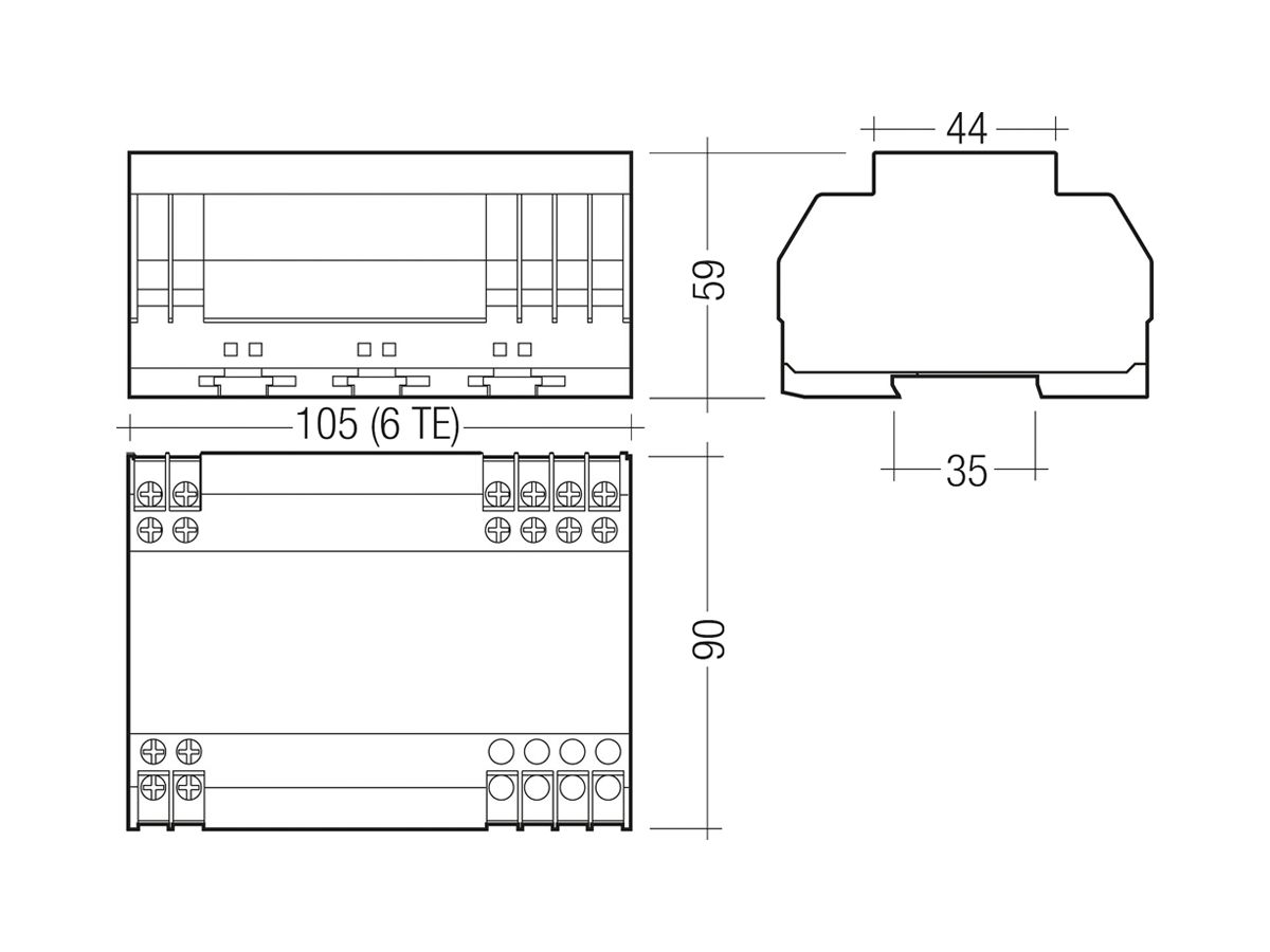Relais-Modul DALI-RM/S Tridonic 4×10A