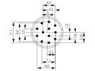 Buchse Weidmüller SAI-M23-BE-12-F Lötanschluss M23 12L