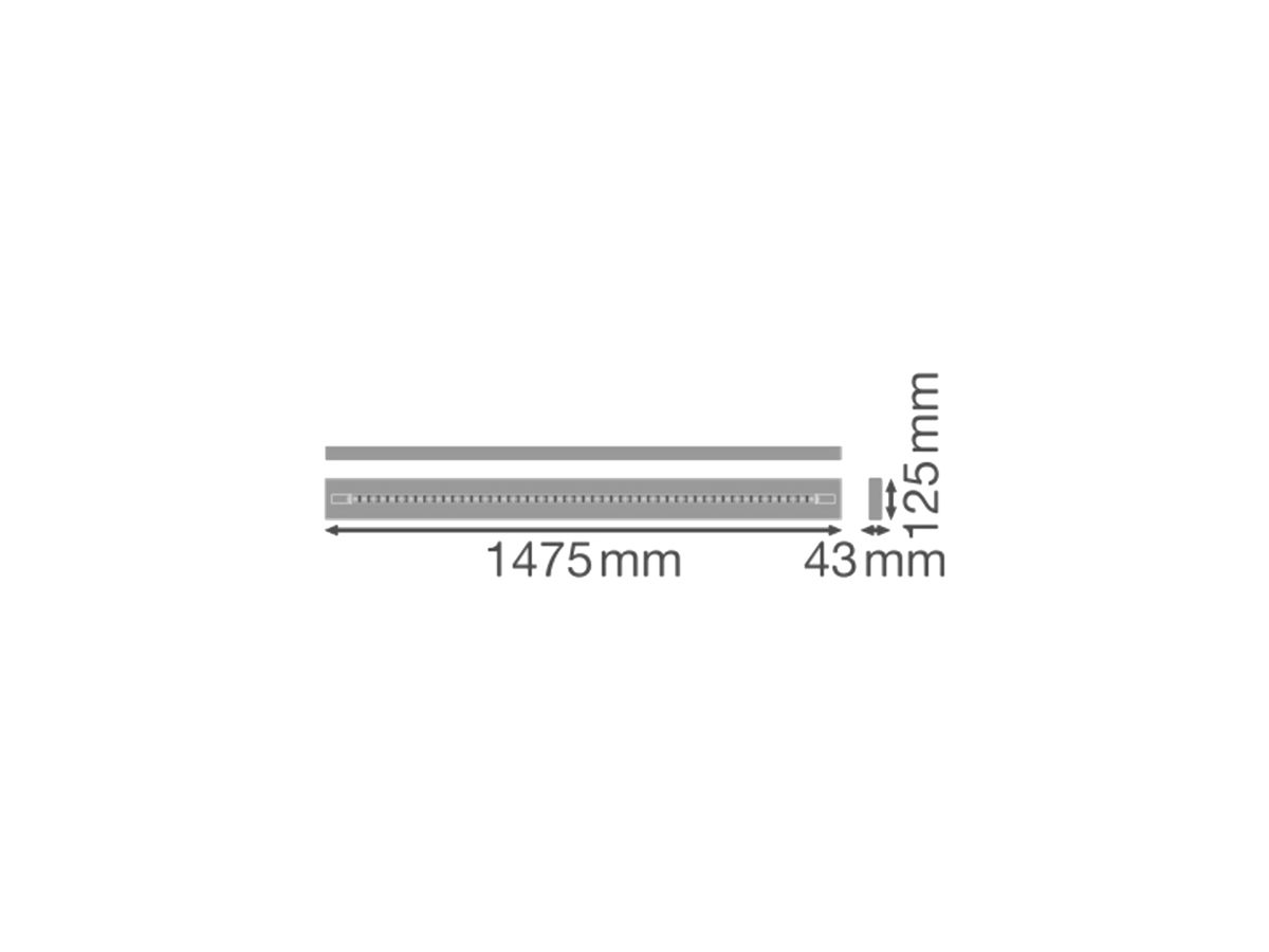 LED-Pendelleu.LEDVANCE LINEAR INDIVILED 69W 8150lm 930 DALI dir./indir.1.5m ws