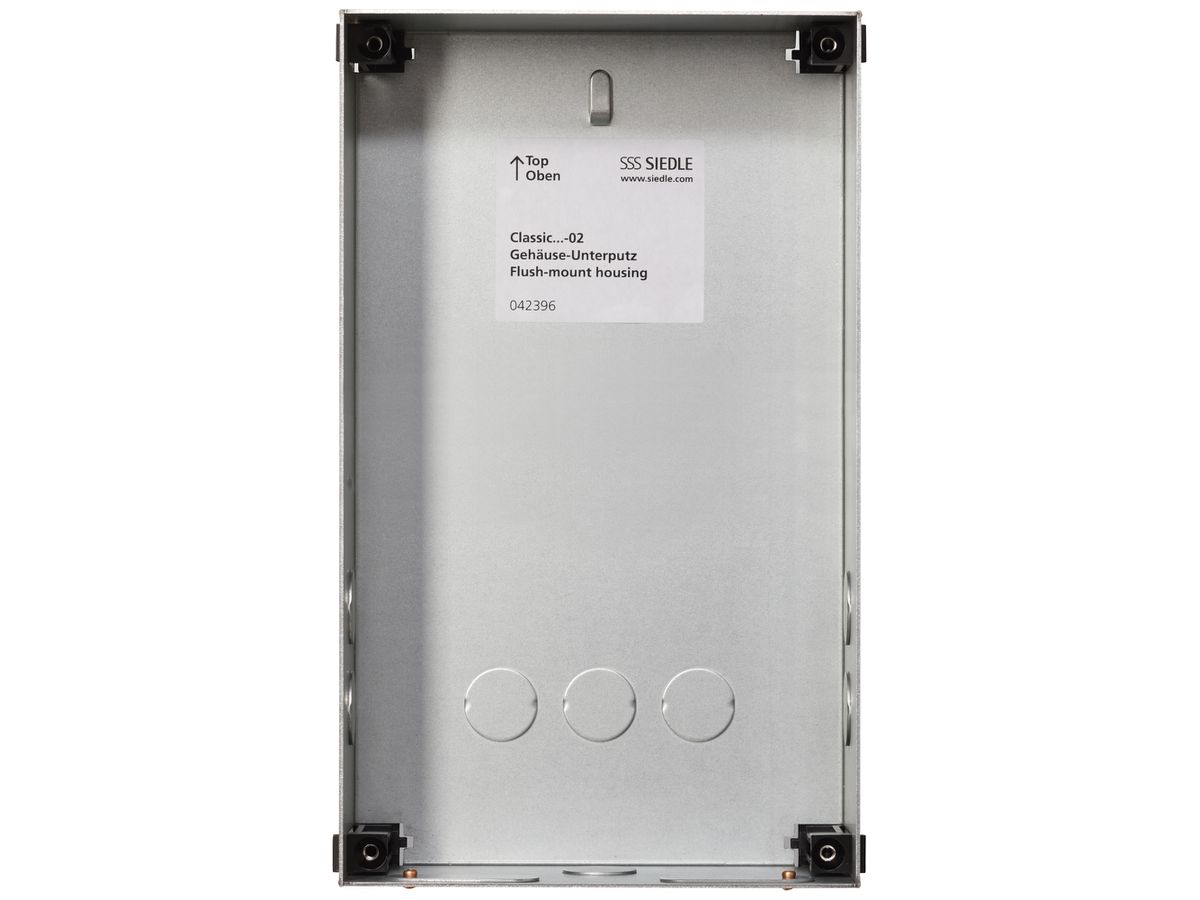 EB-Gehäuse Siedle Classic 1× 154×257×65mm silber