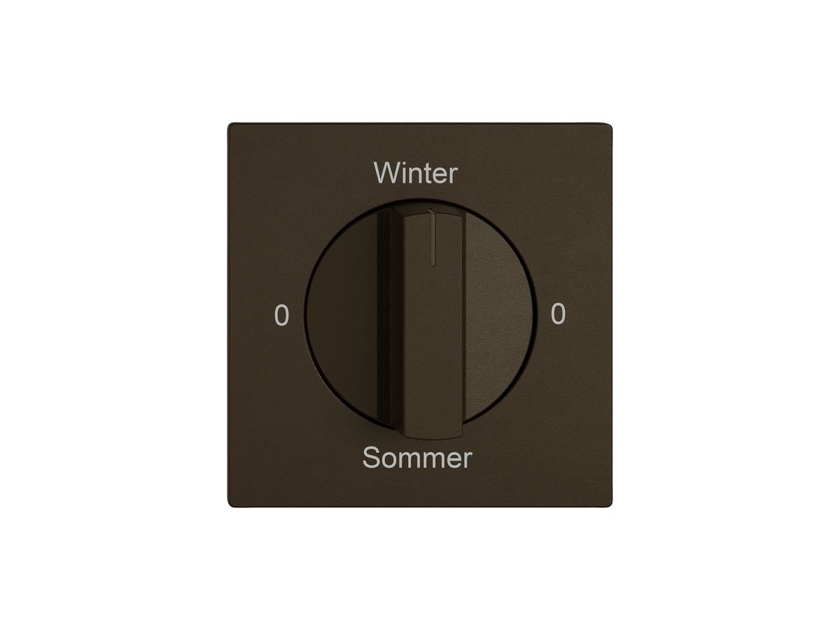 Montageset EDIZIO.liv SNAPFIX® f.Drehschalter m.Griff 0-Winter-0-Sommer br