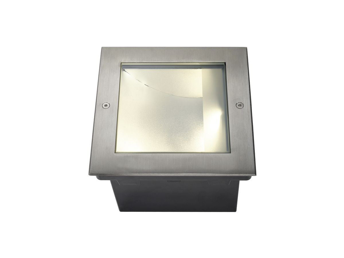 EB-LED-Bodenleuchte SLV DASAR SQUARE, 28W 1620lm 3000K IP67 Edelstahl