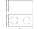 LED-Spot Philips WarmGlow 9W 1000lm 2200…2700K 40° 206×102mm schwarz 2×Spot