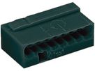 Verbindungsklemme WAGO MICRO für Draht 8×0.6…0.8mm dunkelgrau